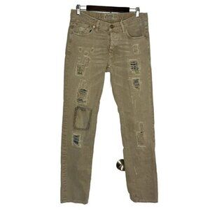 Vintage Gant Distressed Patched Tan Jeans